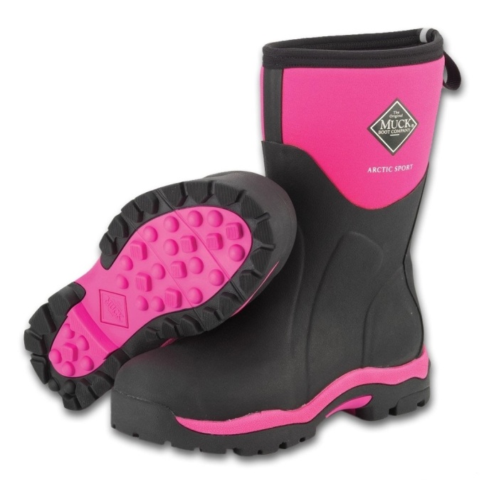 WAS-404 Women's Pink Arctic Sport Mid Waterproof Muck Boot